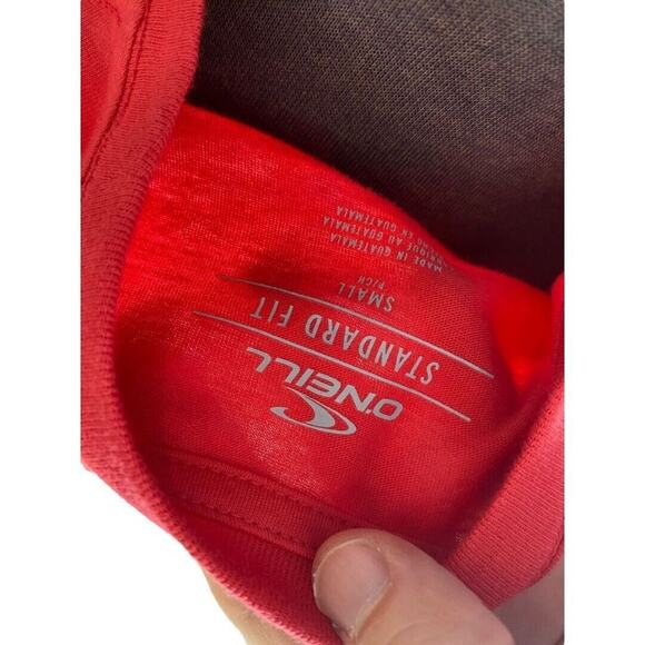 Small NWT O'Neill Uncle Sam Red White blue T-Shirt Top - Picture 7 of 7